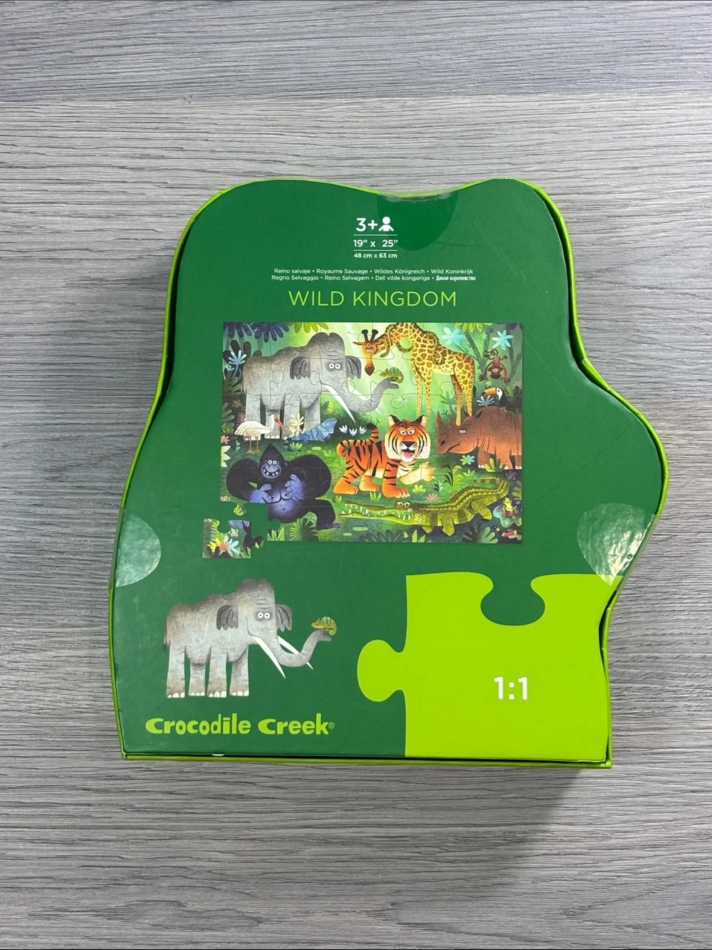 Crocodile Creek Tiger Wild Kingdom 36 Pieces Floor Puzzle NEW